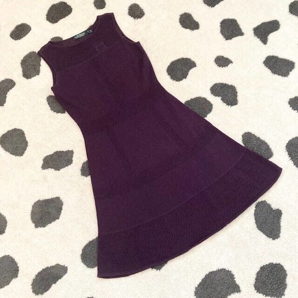 Lauren Ralph Lauren $169 PS Petite Small Purple Knit Sleeveless